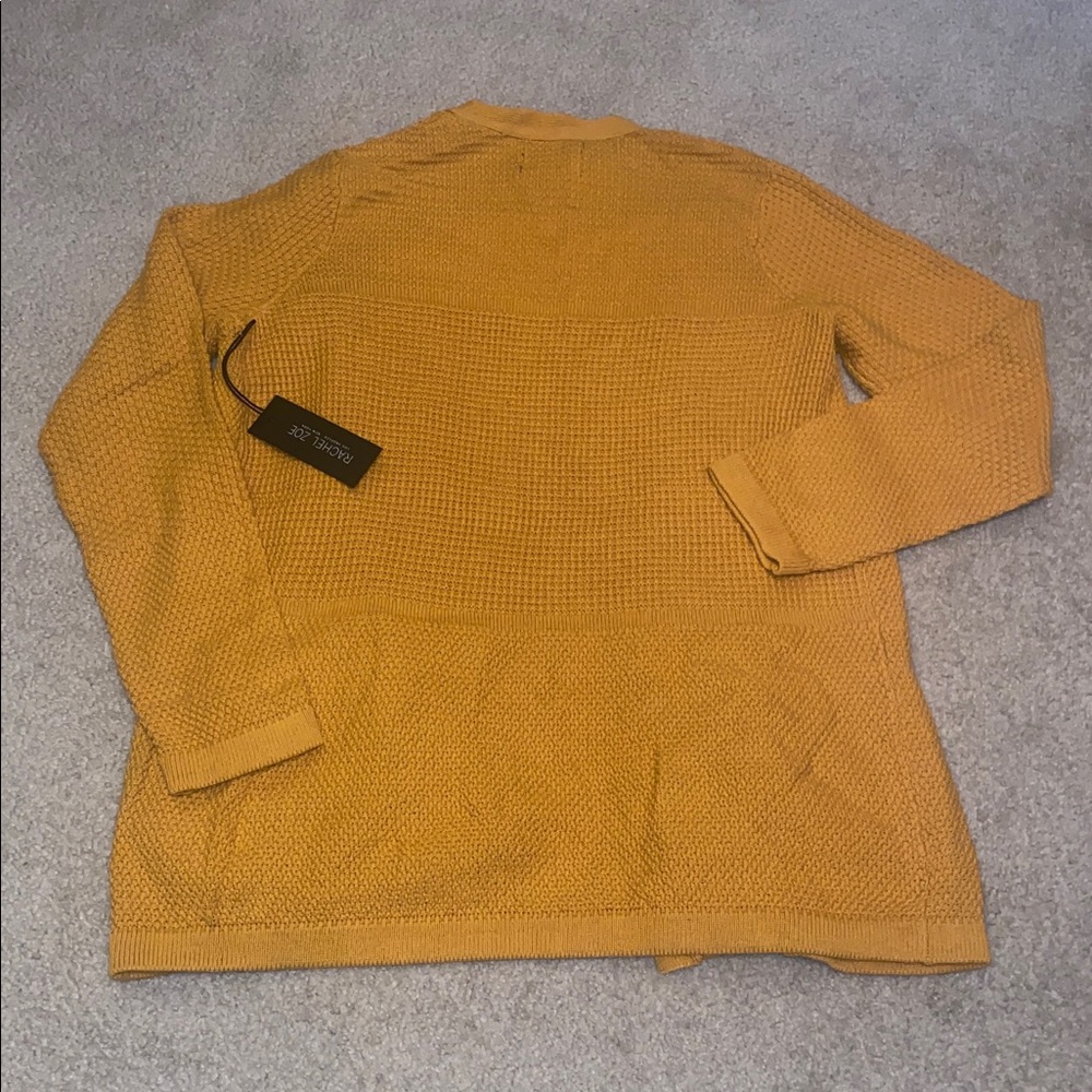 RACHEL ZOE 100% Cotton Textured Knit Cardigan Sweater - Picture 2 of 4